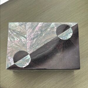 Elegant Abalone Decorative Trinket Box